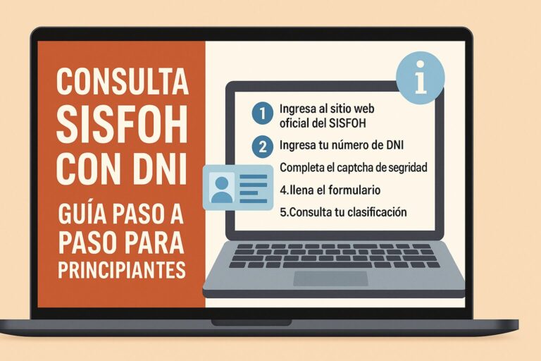 Consulta SISFOH con DNI Guía Paso a Paso para Principiantes